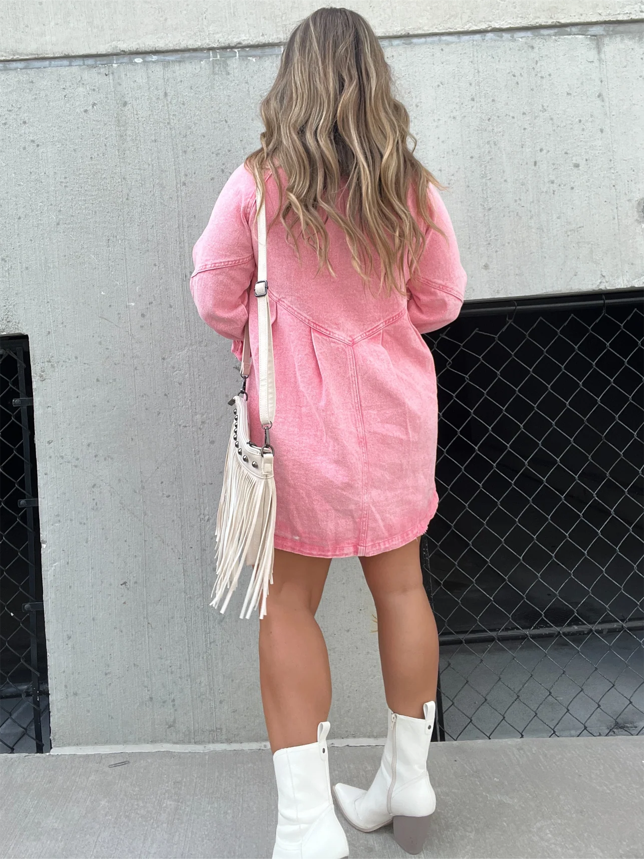 Women's Washed Denim Puff Sleeve Dress (Buy 2 Free Shipping)