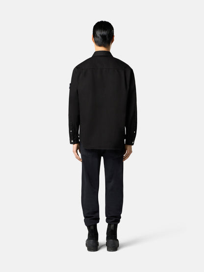 J100007 STRETCH BLACK DENIM-RINSED