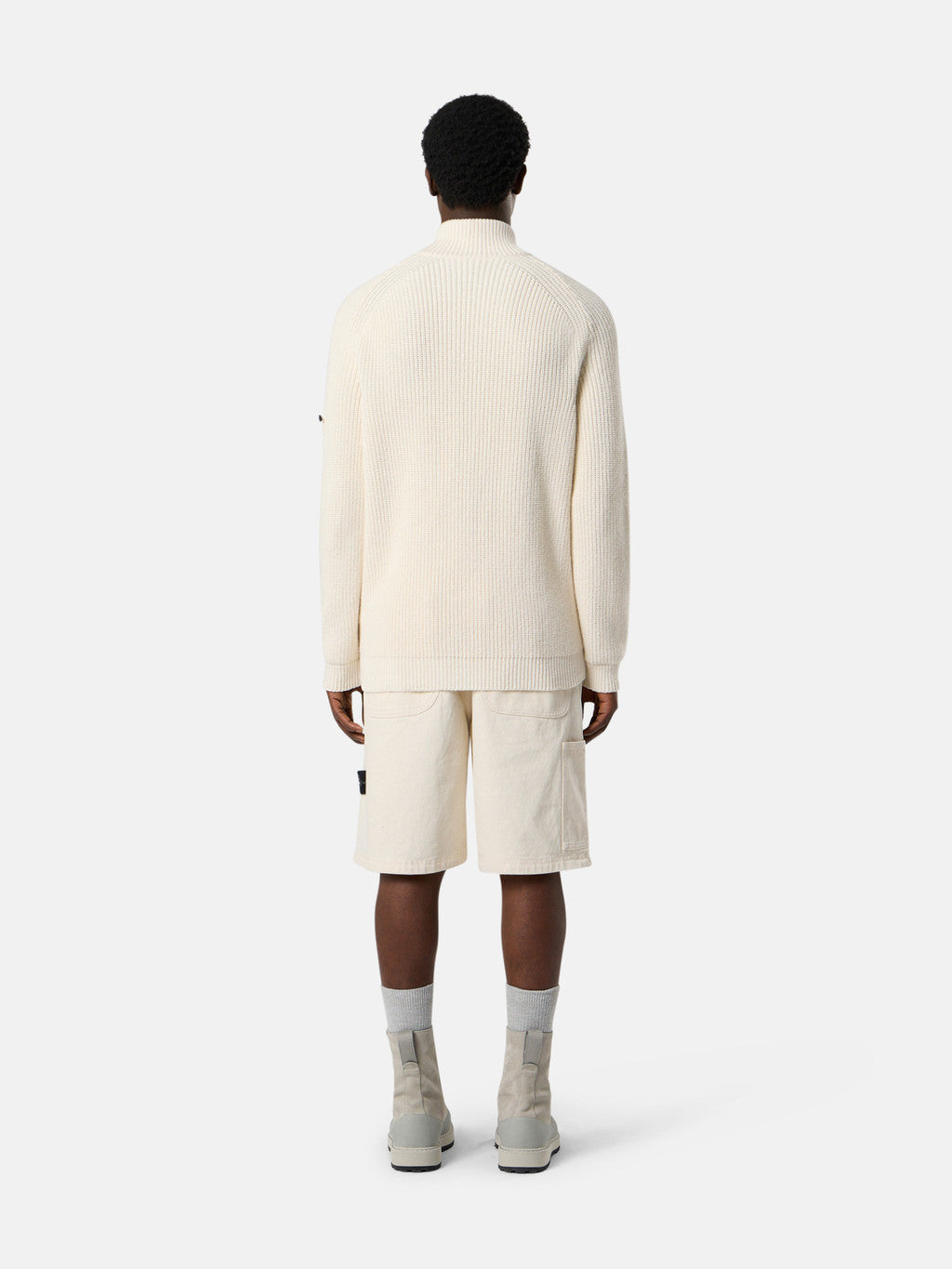 L100001 NATURAL COTTON GABARDINE_STONE ISLAND RAW BEAUTY
