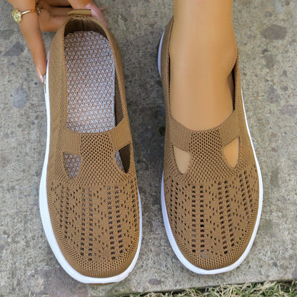 2026 Spring Summer Women's Slip-Ons | Airy Knit Fabric & All-Day Comfort